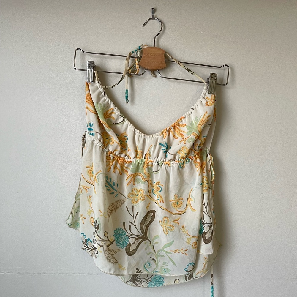 Y2K Wet Seal Sheer Halter Top